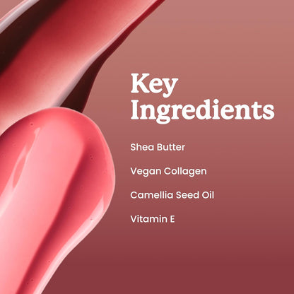 Lip Elixir Nourishing Lip Glaze and Lip Tint Gloss. High-Shine Lip Gloss. Moisturizing Lip Gloss Enriched with Lip Oils for Hydrating Smooth Finish, Cruelty-Free (Sheer Pink)